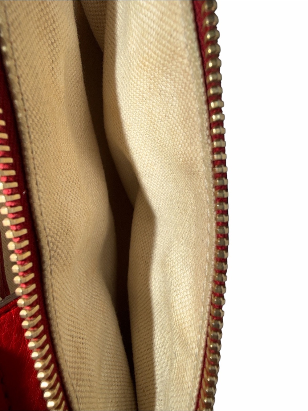 Gucci Red Pebbled Leather Bamboo Shopper Tote with Strap - Picture 5 of 11